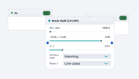 Approximate Brick Wall Filtering1 board