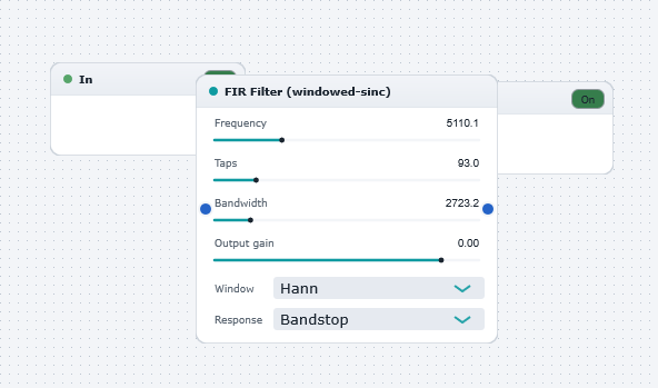 FIRfiltering Direct Example4 board