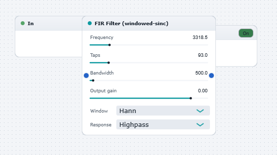 FIRfiltering Fast Example2 board
