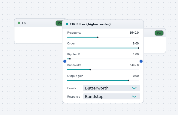 IIRfiltering Example4 board