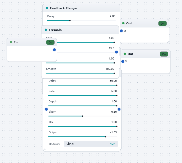 Multichannel Multi Effect Example board